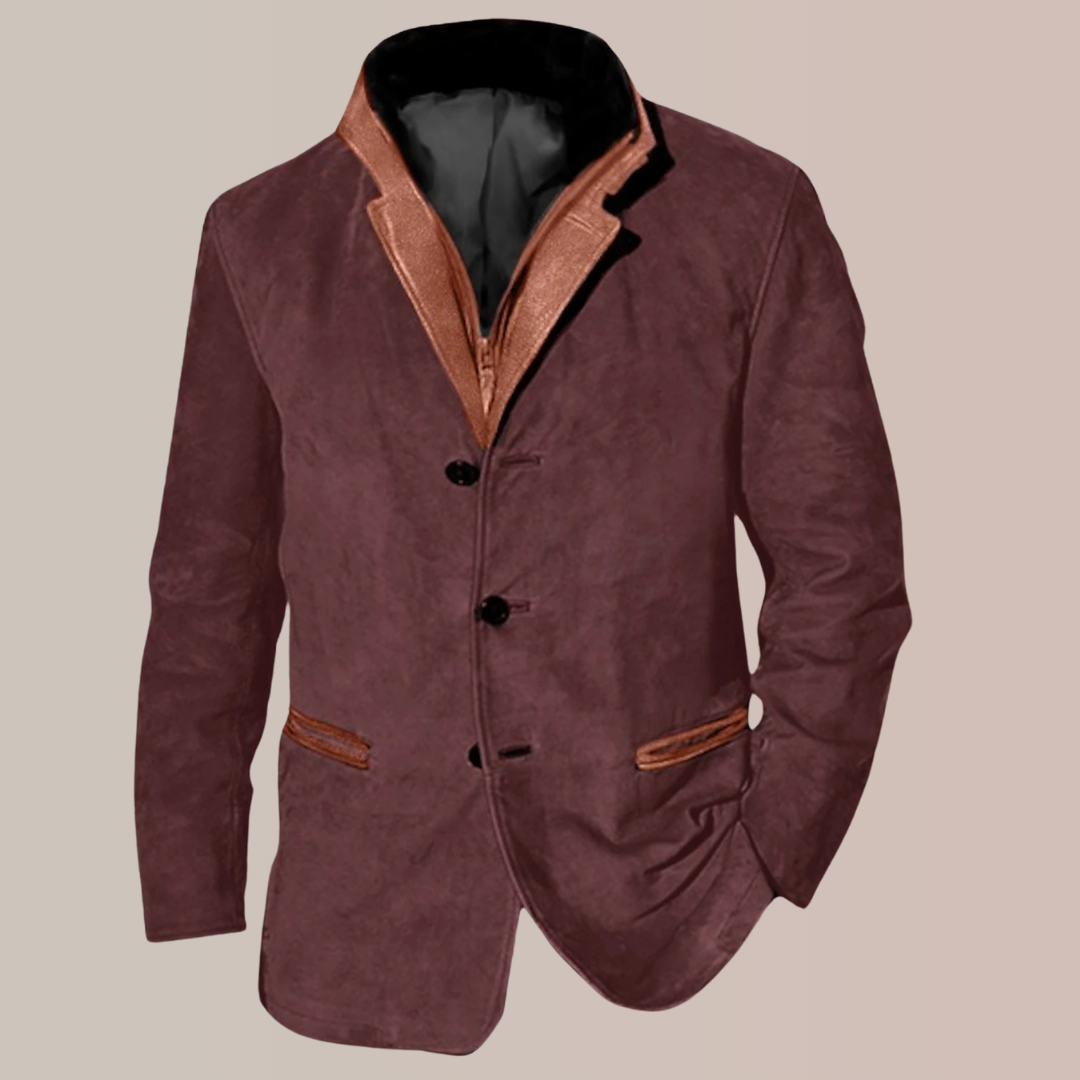 Suede Blazer Jacket