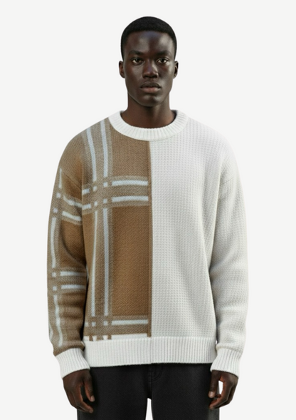 Gebreide Bloktrui Split