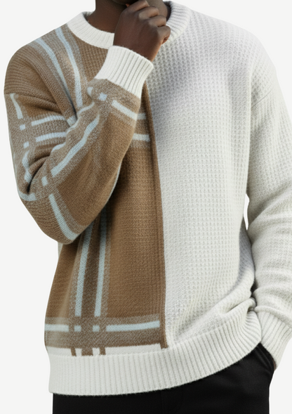 Gebreide Bloktrui Split