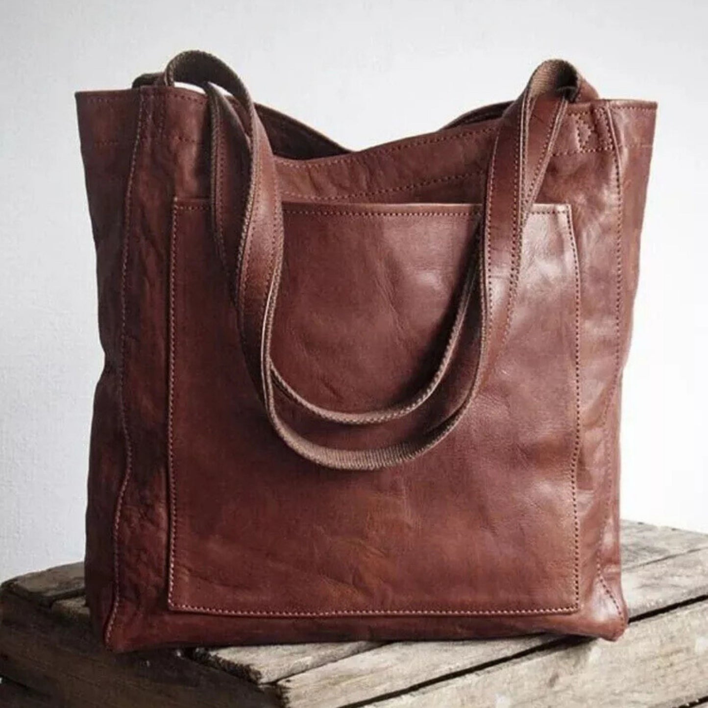 Leren Shopper Bag