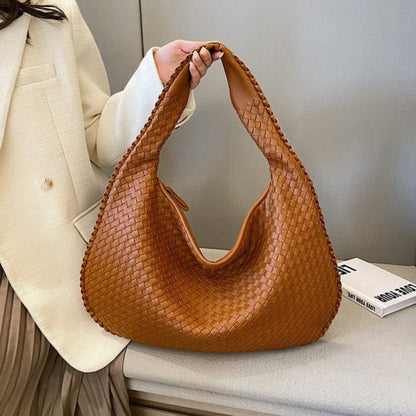 Gevlochten Leren Hobo Tas