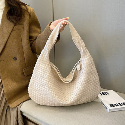 Gevlochten Leren Hobo Tas