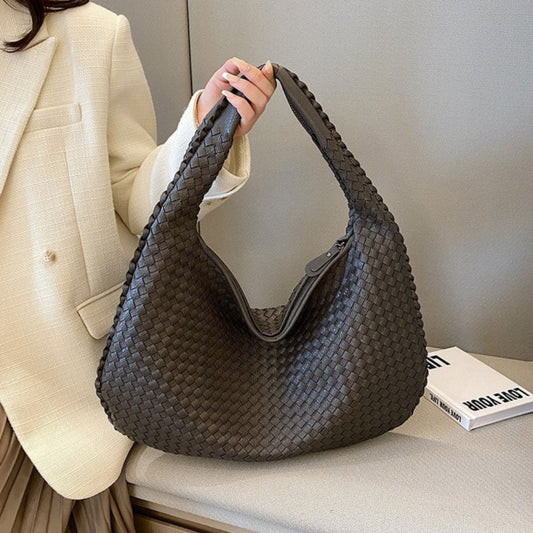 Gevlochten Leren Hobo Tas