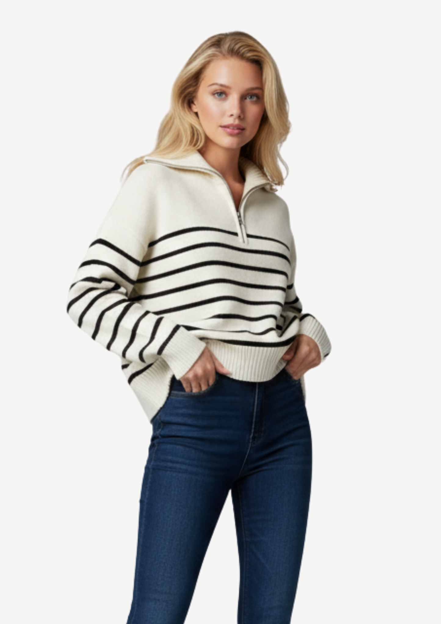 Half-Zip Knit Sweater