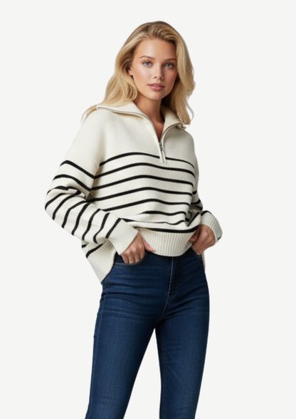 Half-Zip Knit Sweater