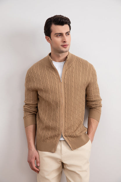 Knit Zip Cardigan