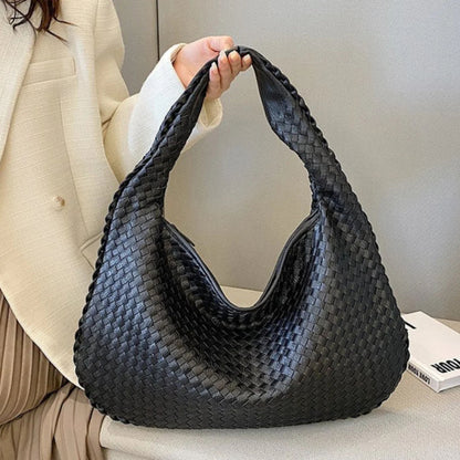Gevlochten Leren Hobo Tas