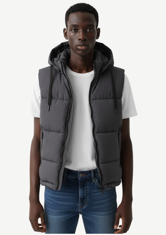 Bodywarmer met Capuchon