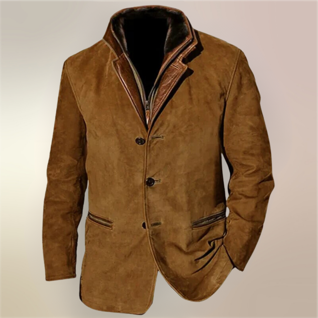 Suede Blazer Jacket