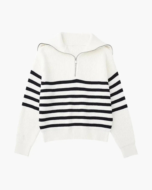 Nautical Zip Knit