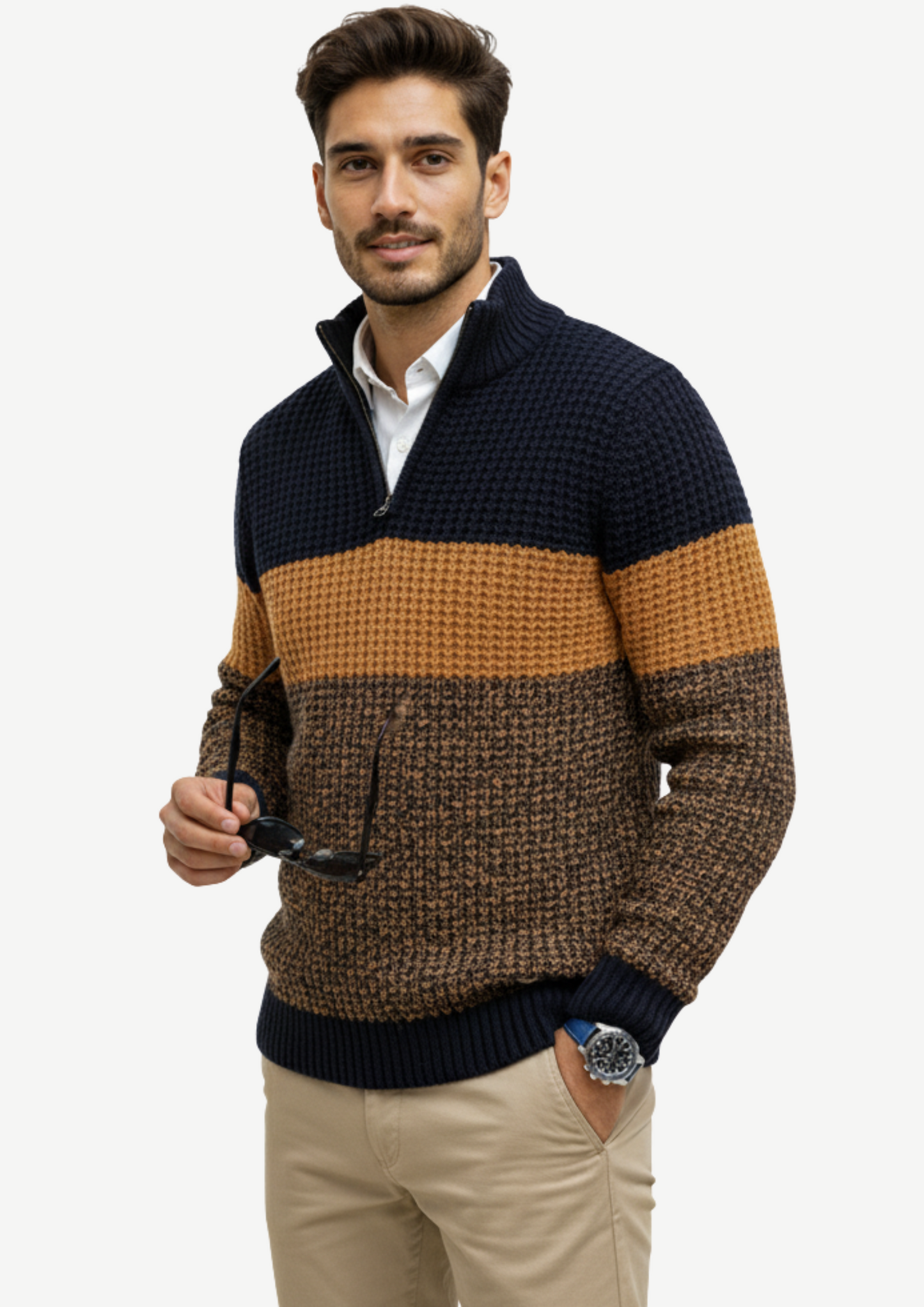 Gebreide Trui met Rits