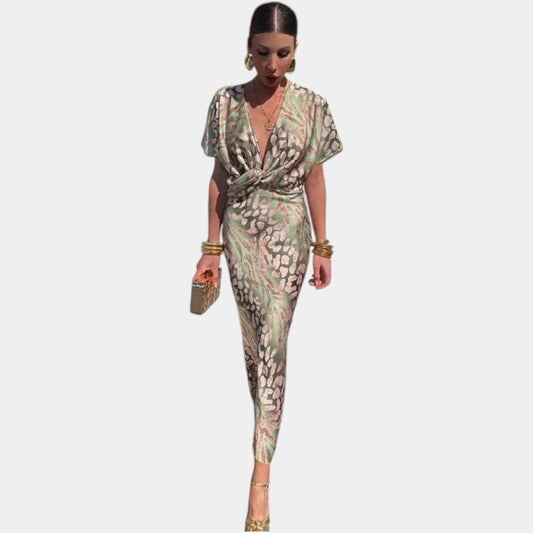 Bloemenjurk met Plissérok