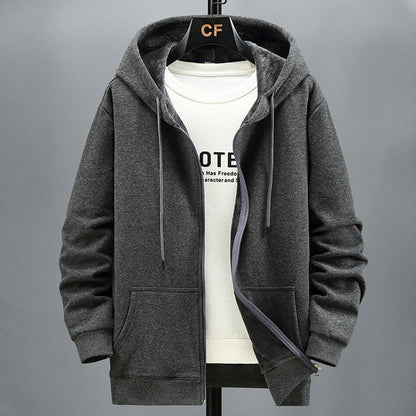 Basic Hoodie met Rits